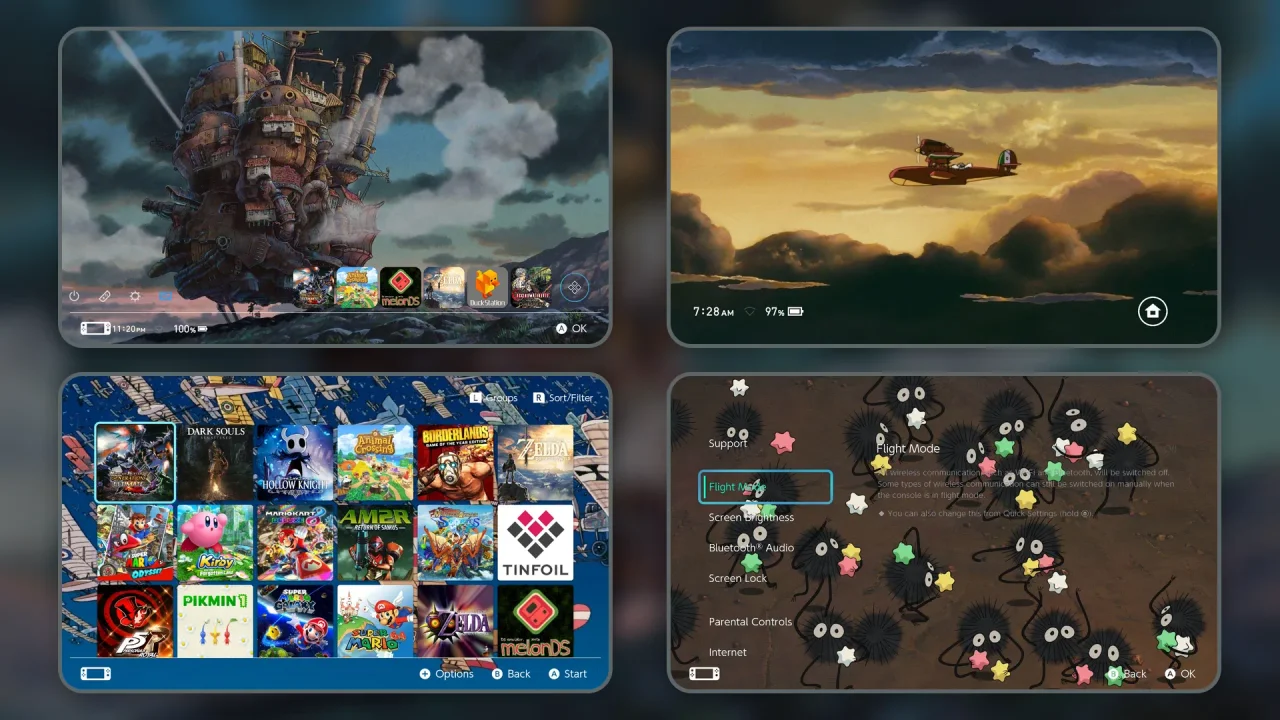 Ghibili Favs Pack | Switch Theme Packs | Themezer