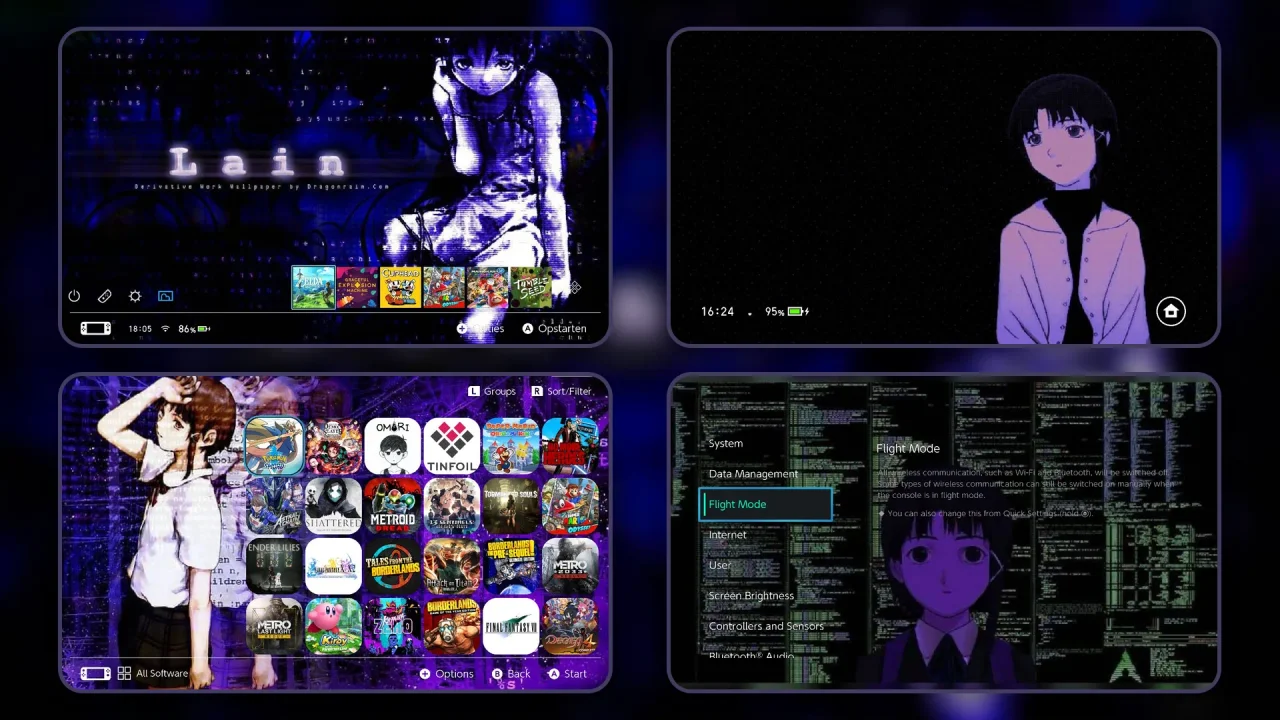 Lain Theme | Switch Theme Packs | Themezer