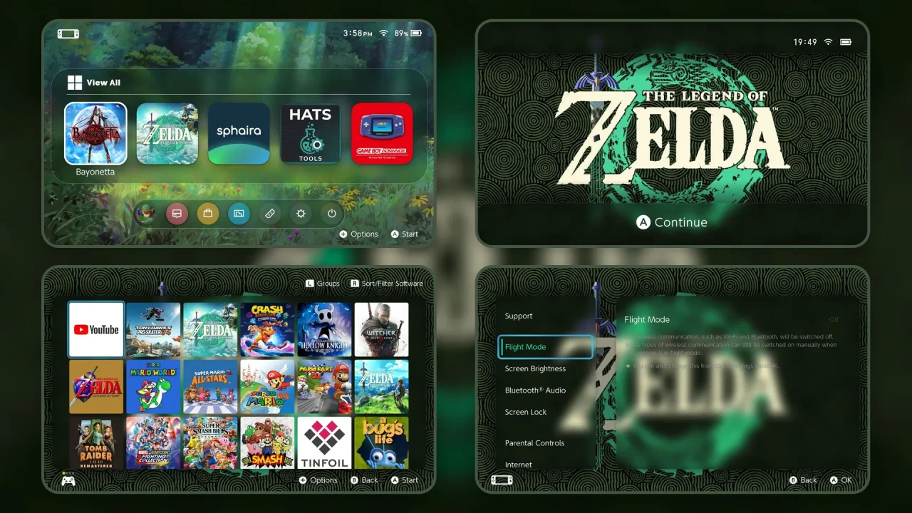 2simple zelda | Switch Theme Packs | Themezer