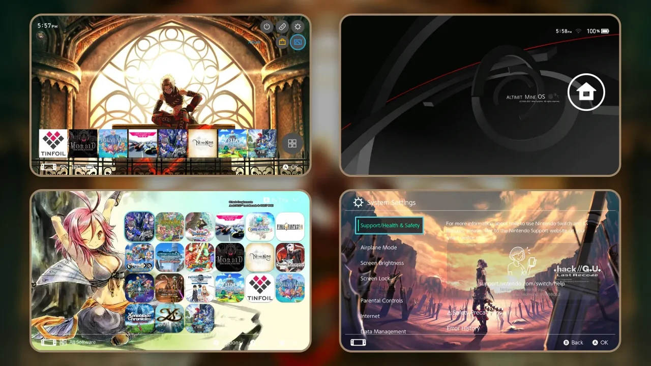 .Hack//GU | Switch Theme Packs | Themezer