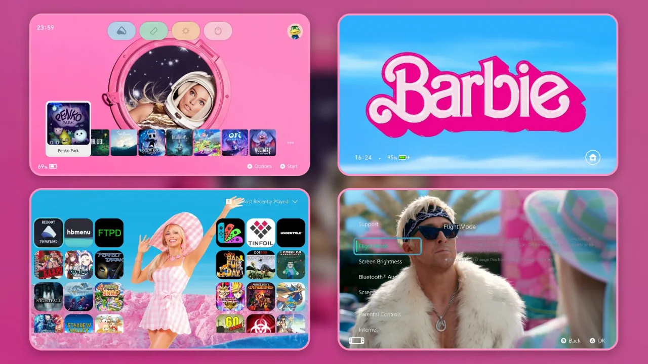 Barbie Theme - Deyroth - Pack | Switch Theme Packs | Themezer