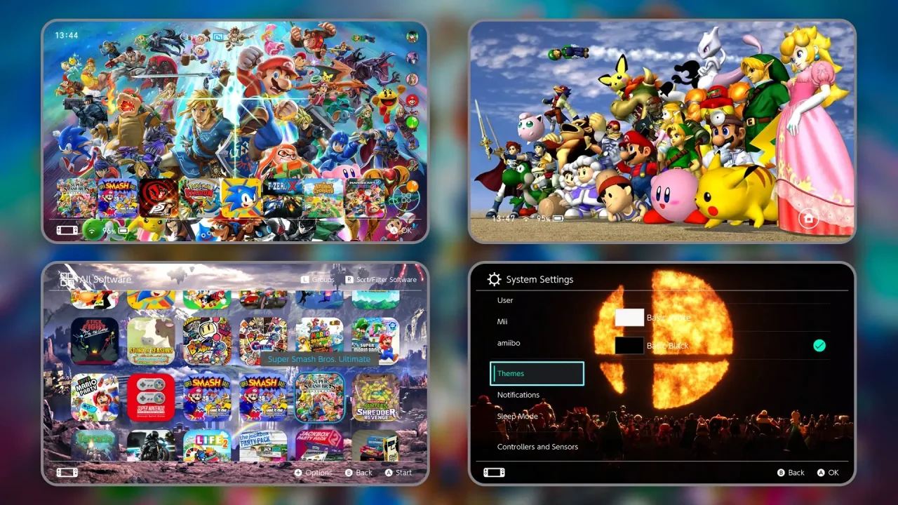 Super Smash Bros Theme Pack | Switch Theme Packs | Themezer