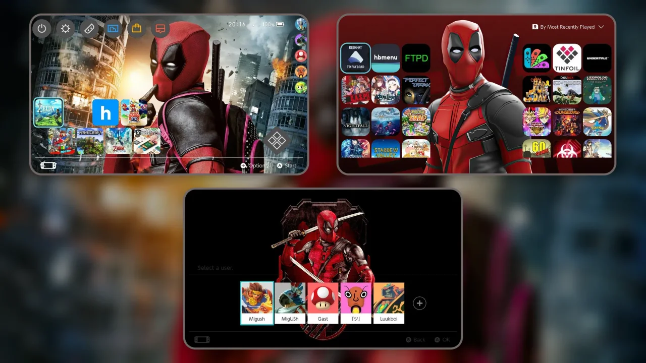DEADPOOL | Switch Theme Packs | Themezer