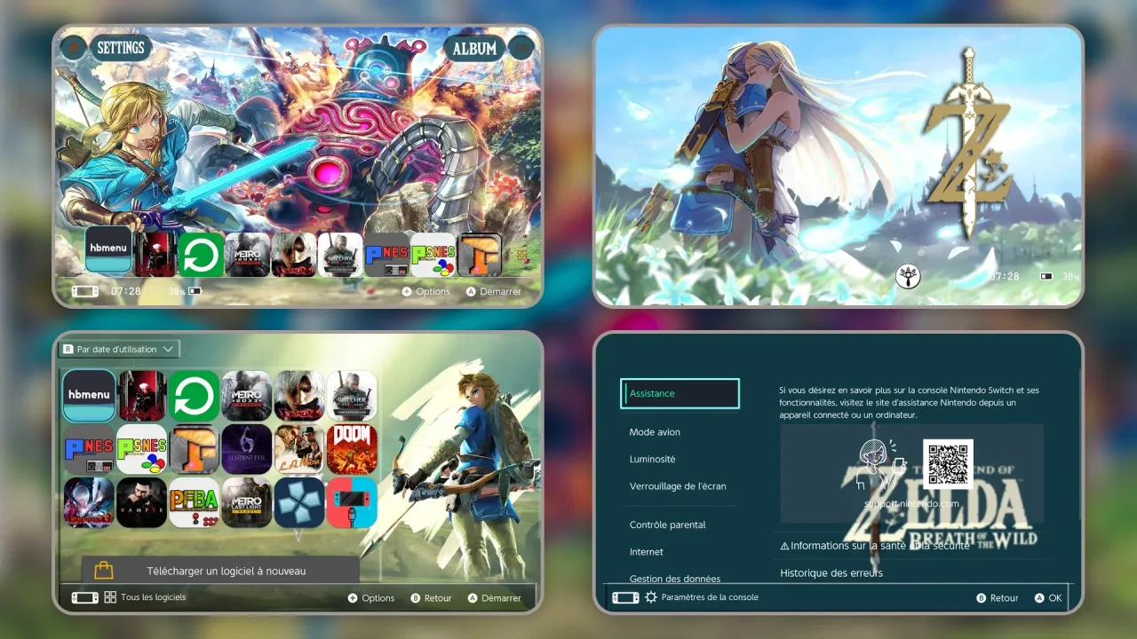 Zelda - The Breath of Wild | Switch Theme Packs | Themezer