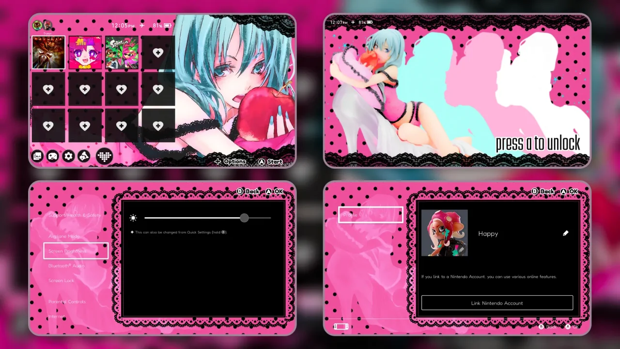 Miku Romeo and Cinderella | Switch Theme Packs | Themezer