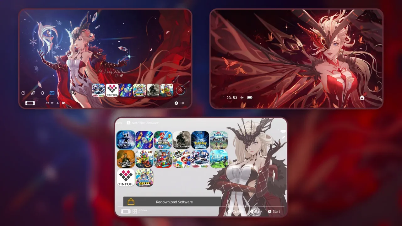 Simple La Signora theme pack | Switch Theme Packs | Themezer