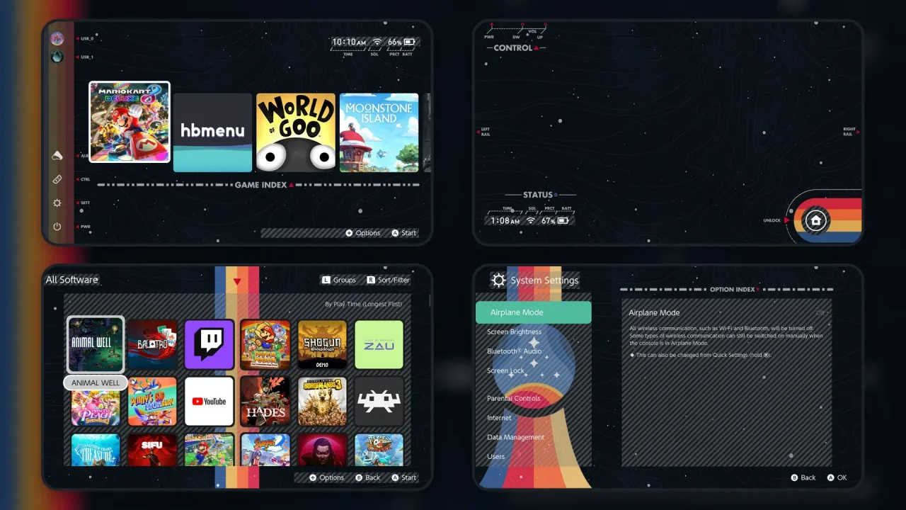 Starfield Dark | Switch Theme Packs | Themezer