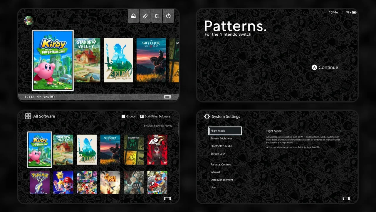 Patterns. | Switch Theme Packs | Themezer