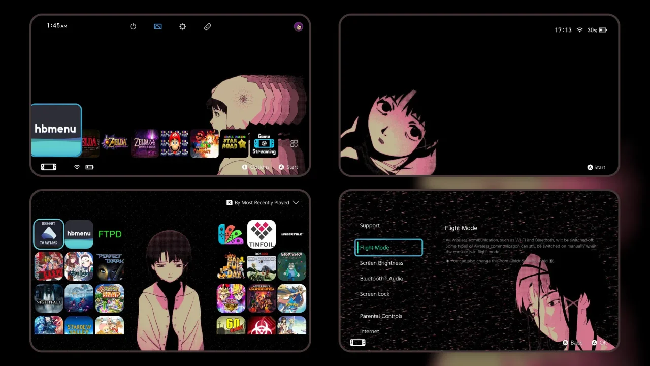 Lain theme | Switch Theme Packs | Themezer