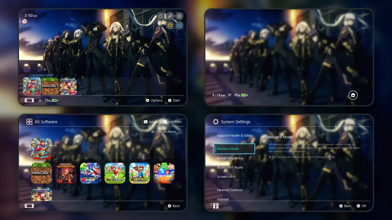 shadow garden characters eminence in shadow | Switch Theme Packs | Themezer