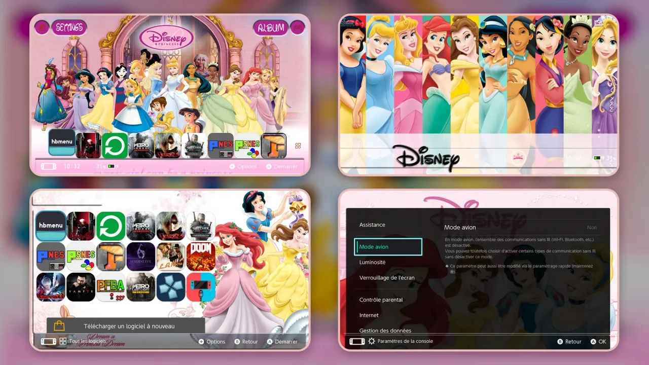 Princess of Disney | Switch Theme Packs | Themezer