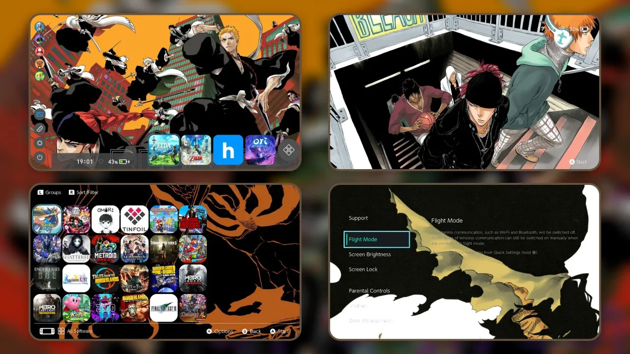 Bleach | Switch Theme Packs | Themezer