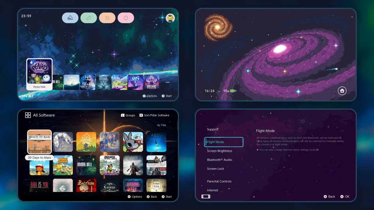 Pixel Universe | Switch Theme Packs | Themezer