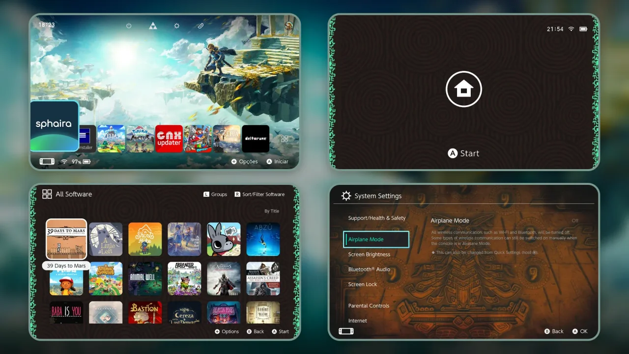 Zelda Tears of the Kingdom | Switch Theme Packs | Themezer