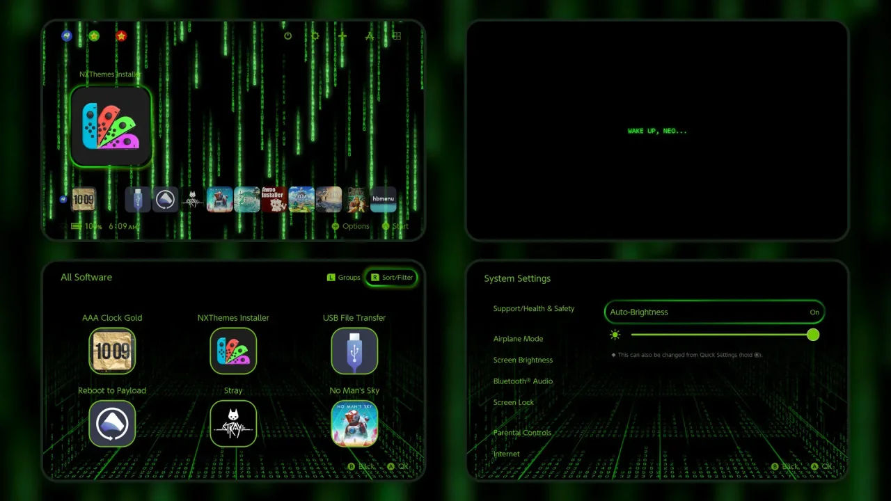 Seamless - The Matrix | Switch Theme Packs | Themezer