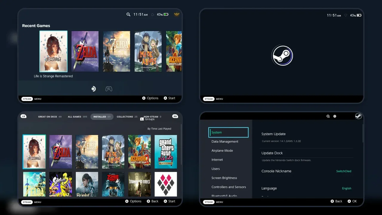 SteamDeck UI Theme | Switch Theme Packs | Themezer