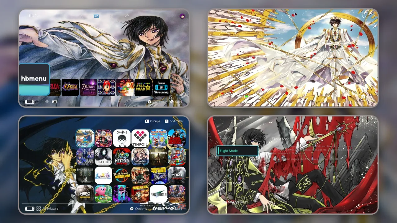 Code Geass | Switch Theme Packs | Themezer