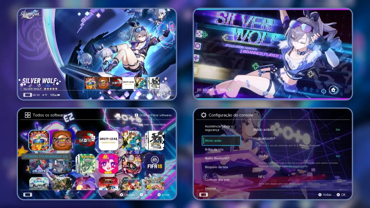 Silver Wolf (HSR / Honkai: Star rail) | Switch Theme Packs | Themezer