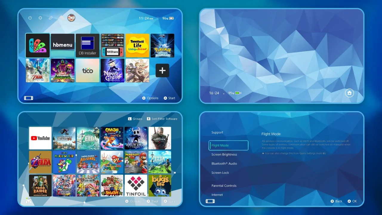 Blue Vibes 2Simple | Switch Theme Packs | Themezer