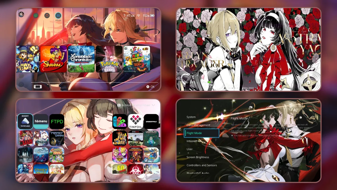 astralyn pack | Switch Theme Packs | Themezer