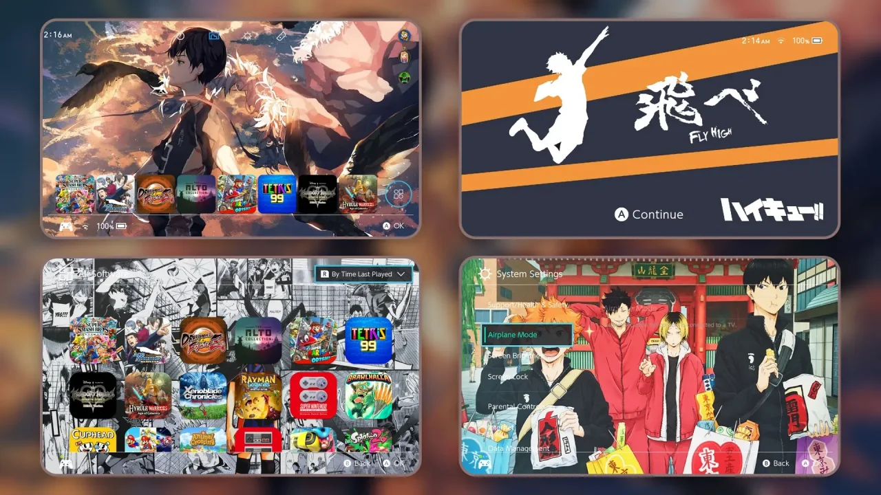 Haikyuu Pack Switch Packs Themezer