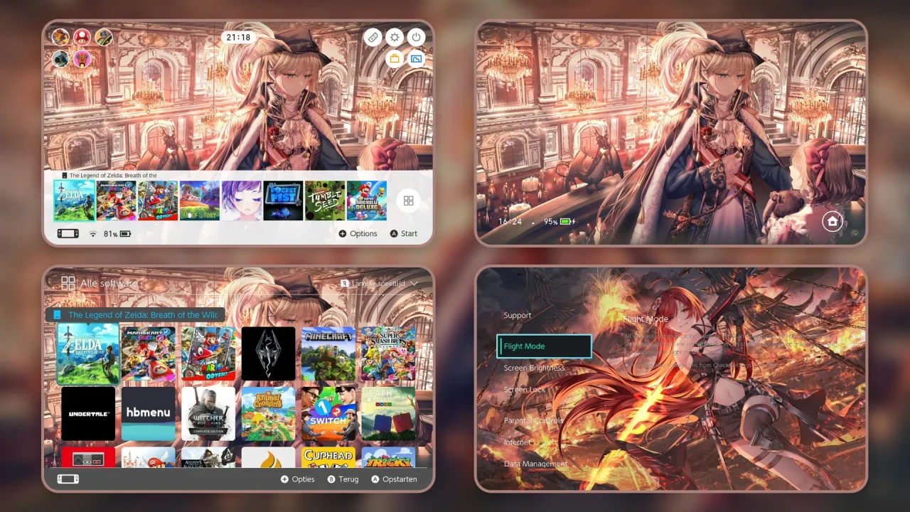 Anime Girl | Switch Theme Packs | Themezer
