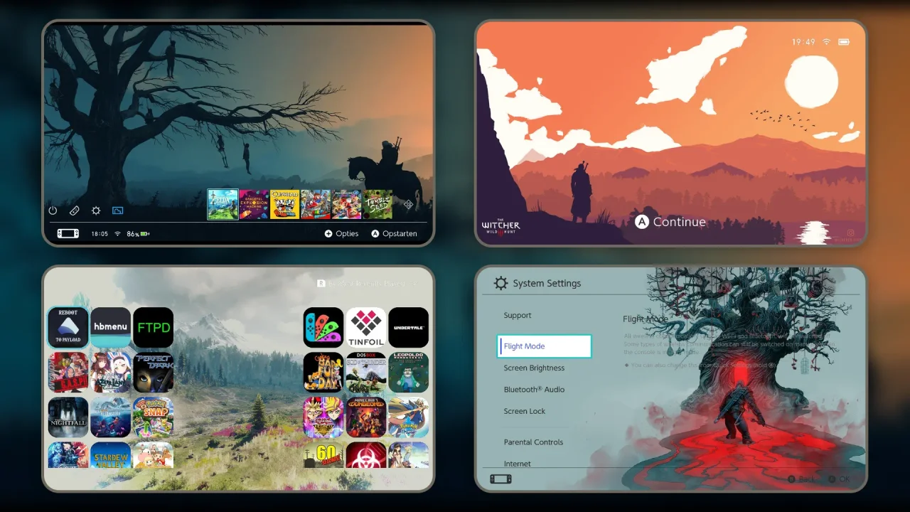 WitcherCollection | Switch Theme Packs | Themezer