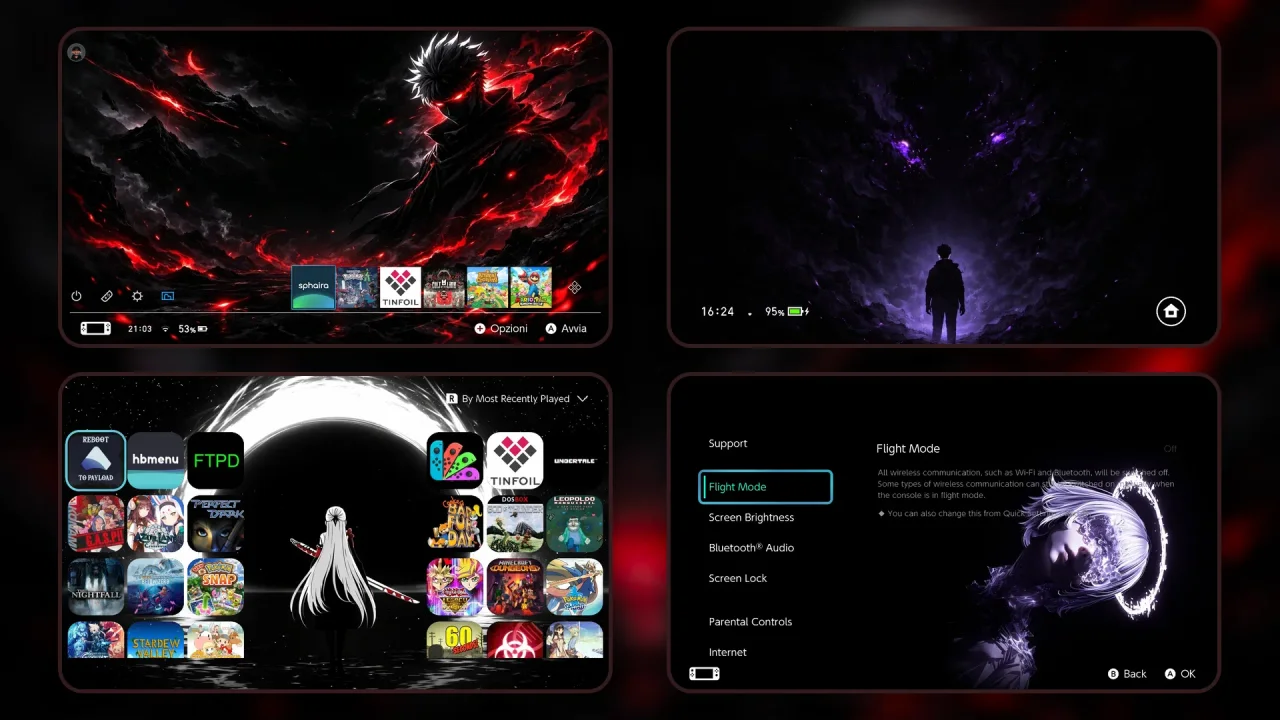 Eternal Black | Switch Theme Packs | Themezer