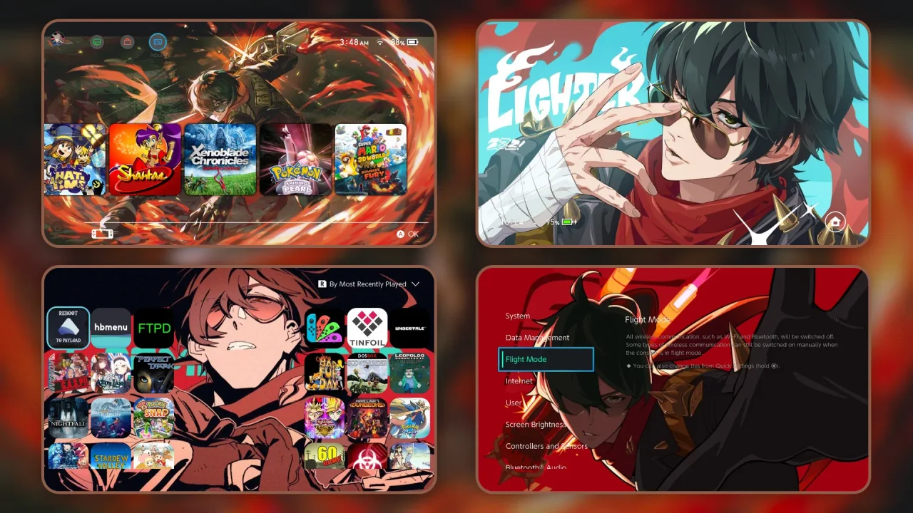 lighter pack | Switch Theme Packs | Themezer