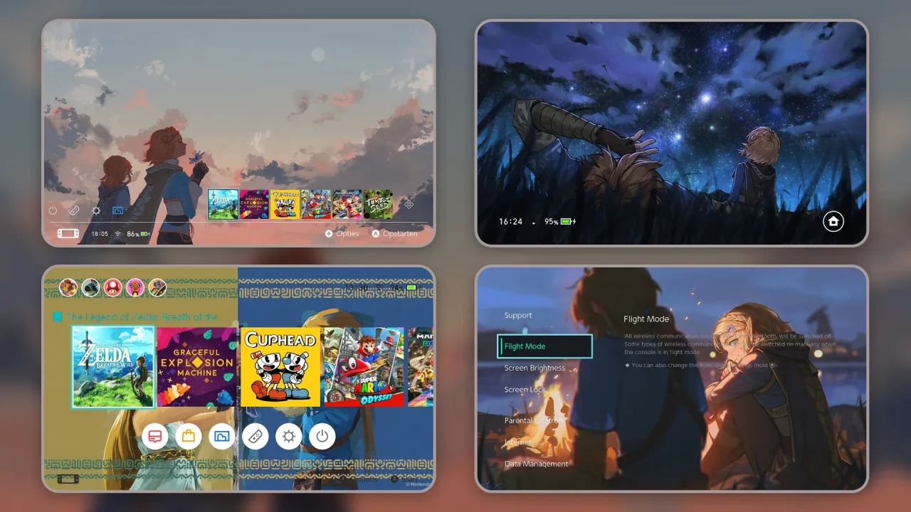 Princess Zelda | Switch Theme Packs | Themezer