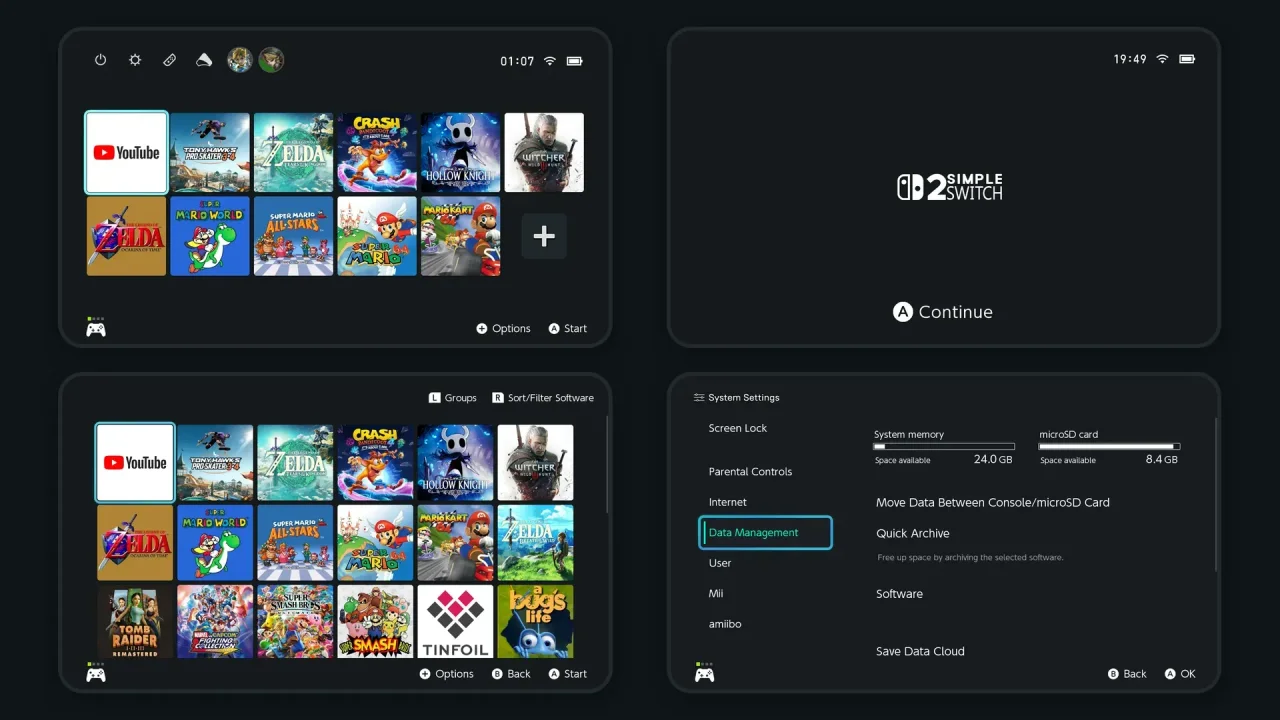 2Simple - Theme Pack | Switch Theme Packs | Themezer