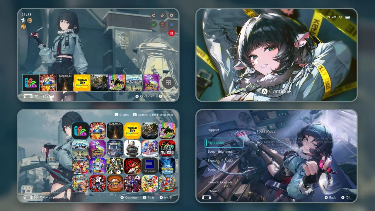 Zenless Zone Zero - Jane Doe Pack | Switch Theme Packs | Themezer