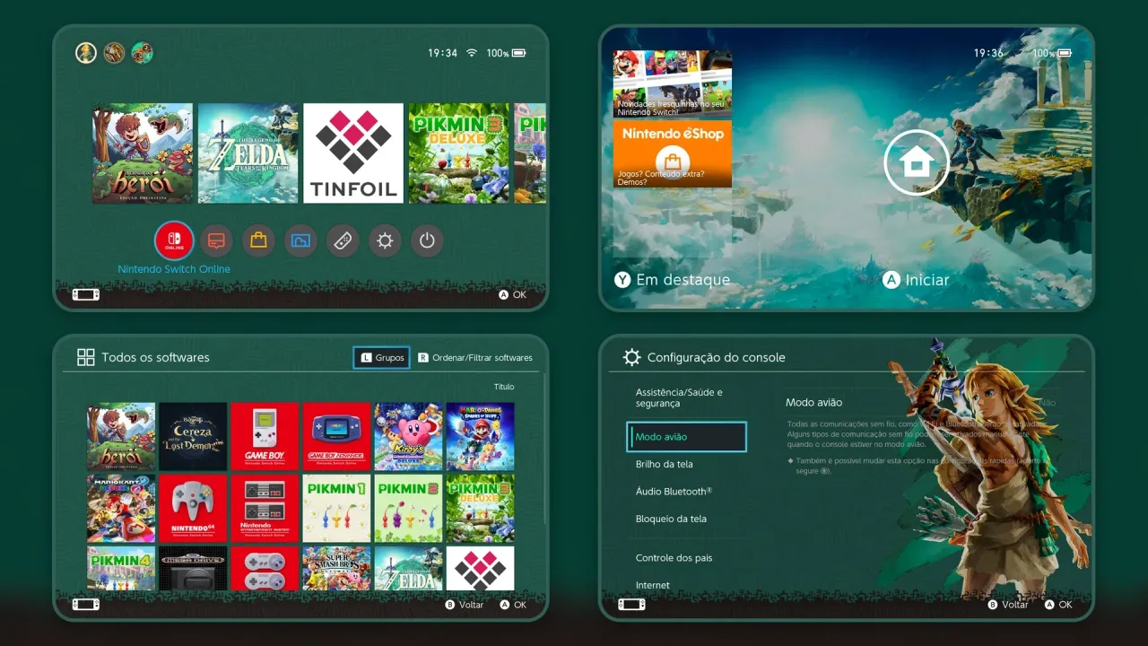 Zelda Tears of the Kingdom | Switch Theme Packs | Themezer