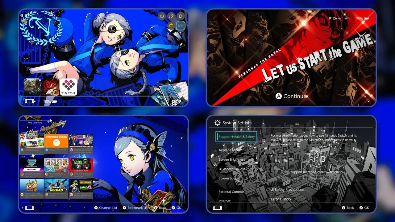 P5R Minimalist | Switch Theme Packs | Themezer
