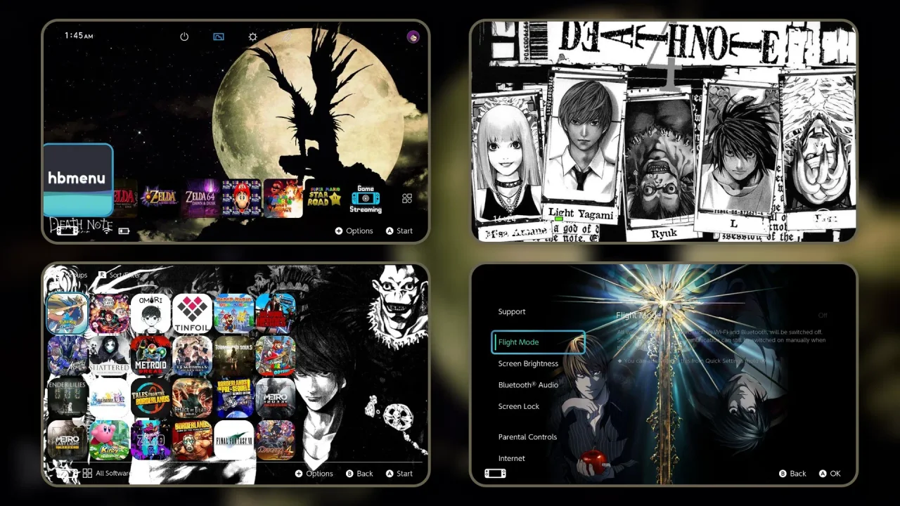 DEATH NOTE PACK... | Switch Theme Packs | Themezer
