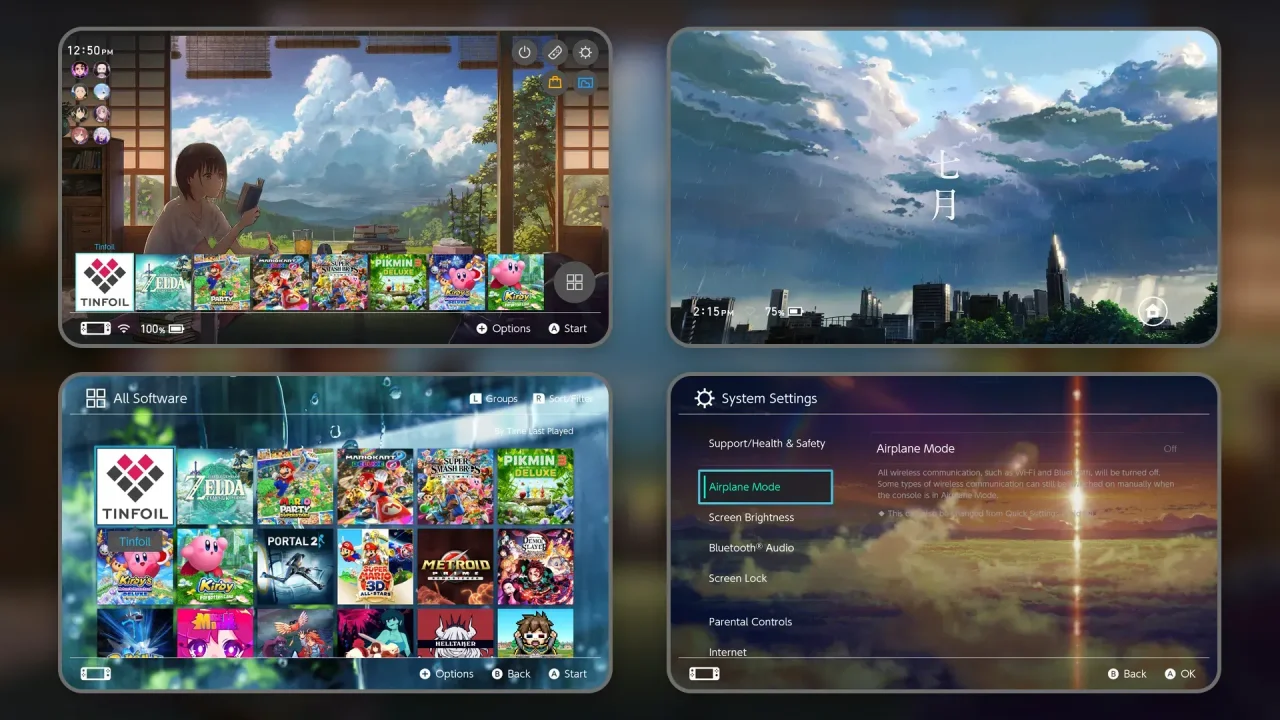 Shinkai Anime Pack | Switch Theme Packs | Themezer