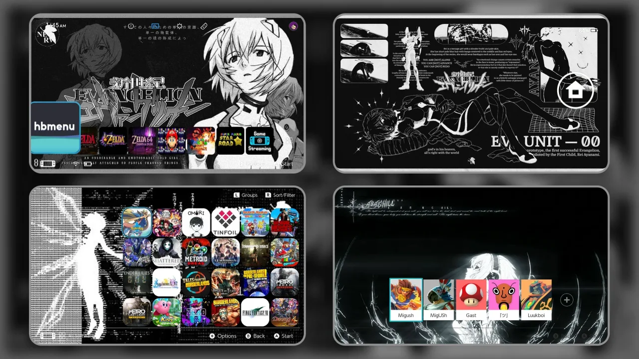 Evangelion Pack | Switch Theme Packs | Themezer