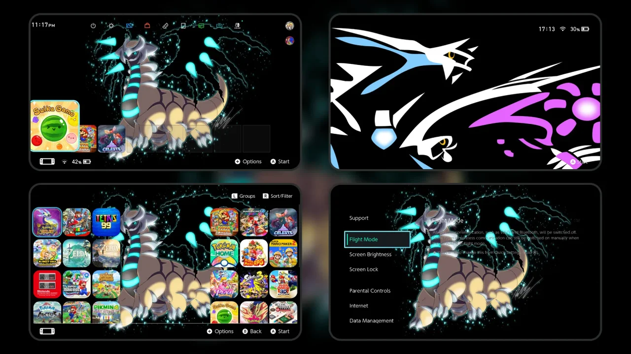 DPPt creation trio theme | Switch Theme Packs | Themezer