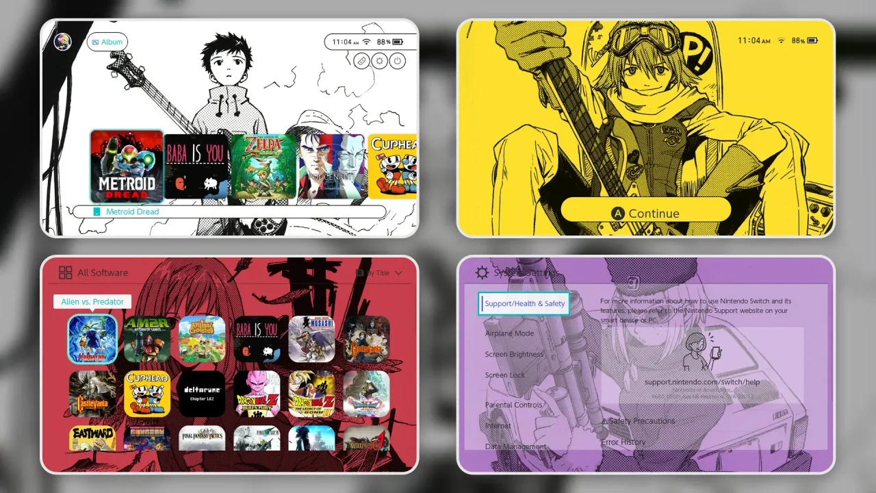 FLCL Colors | Switch Theme Packs | Themezer