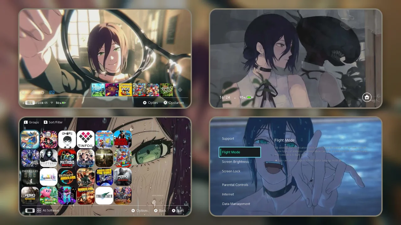 reze | Switch Theme Packs | Themezer