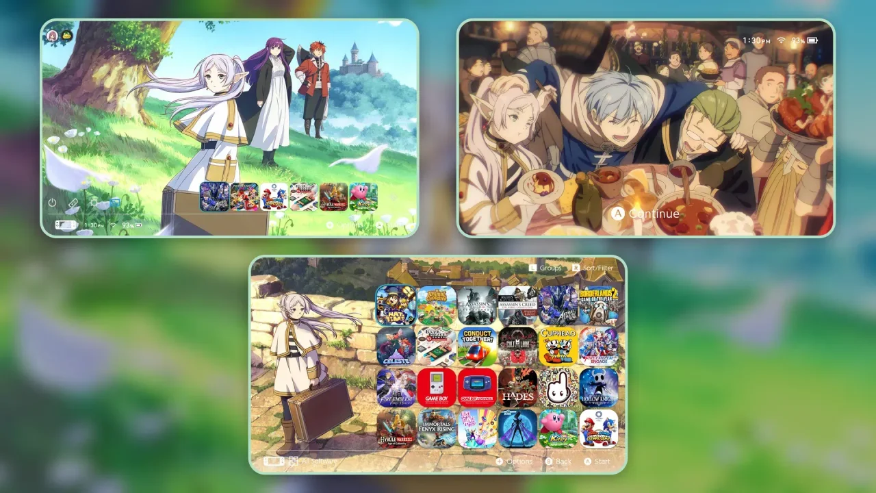 Sousou no Frieren Anime Theme | Switch Theme Packs | Themezer