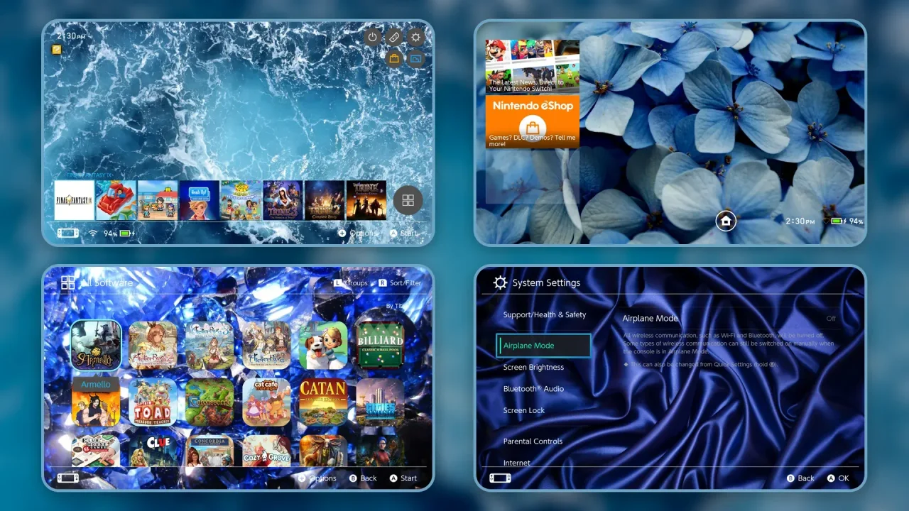 Blue for You | Switch Theme Packs | Themezer