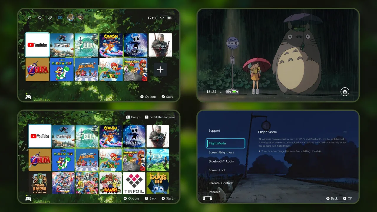 Ghibli 2Simple | Switch Theme Packs | Themezer