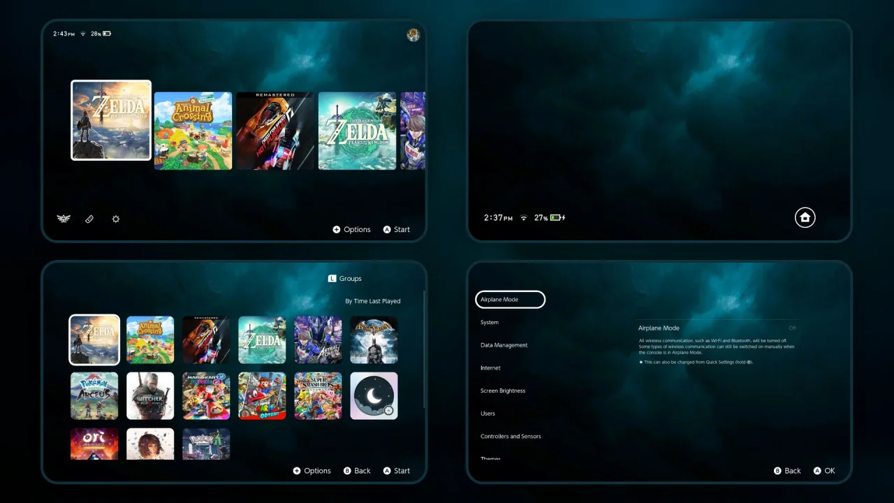 Minimalist OLED Theme Clean | Switch Theme Packs | Themezer