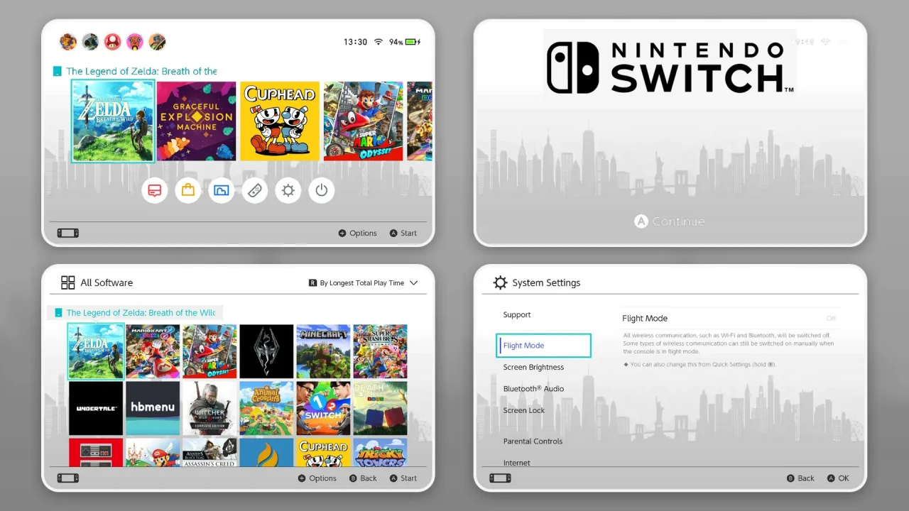Simple City | Switch Theme Packs | Themezer