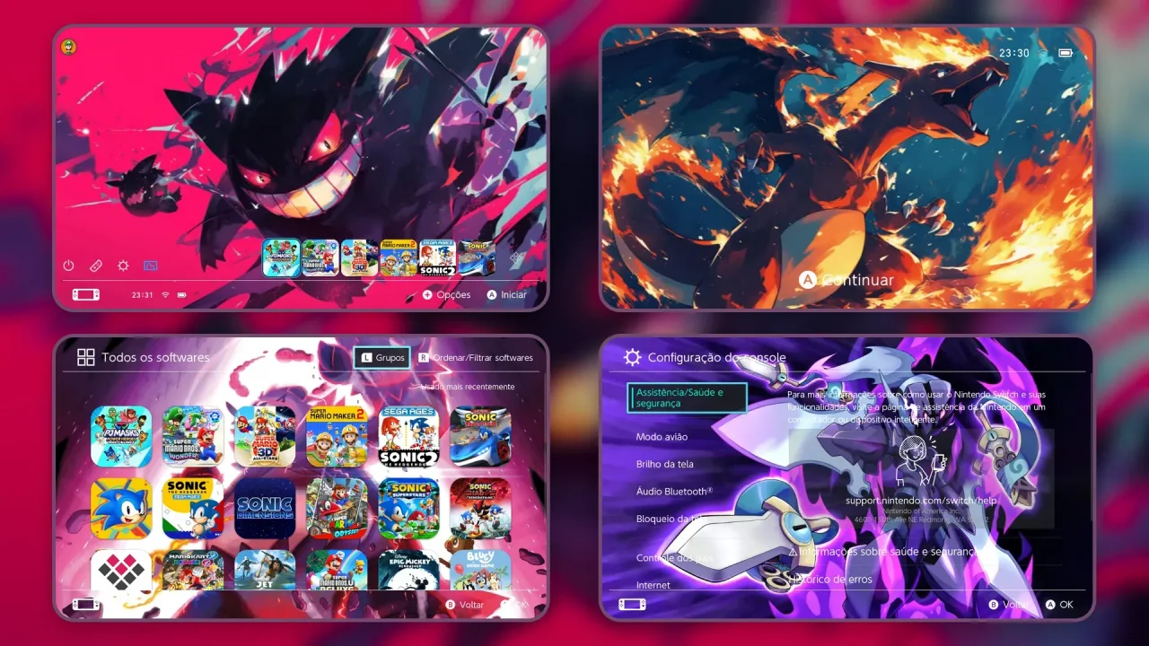 POKEMON THEME | Switch Theme Packs | Themezer