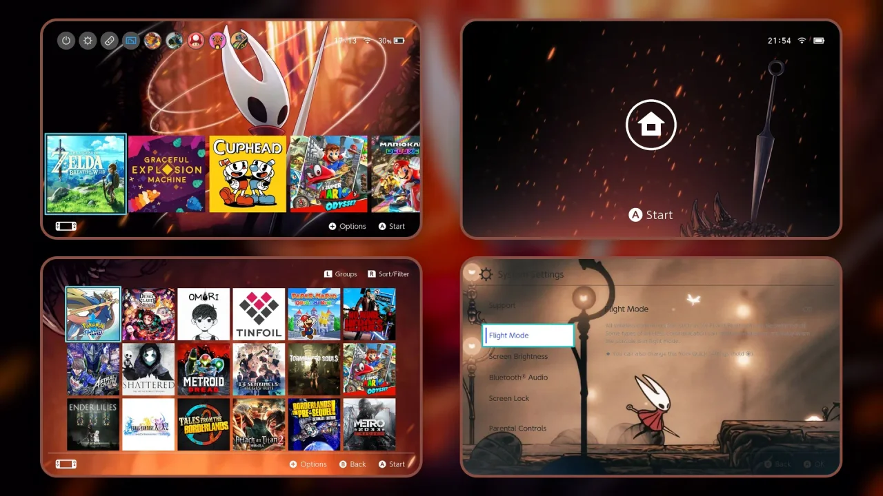 Hornet Silksong Pack | Switch Theme Packs | Themezer