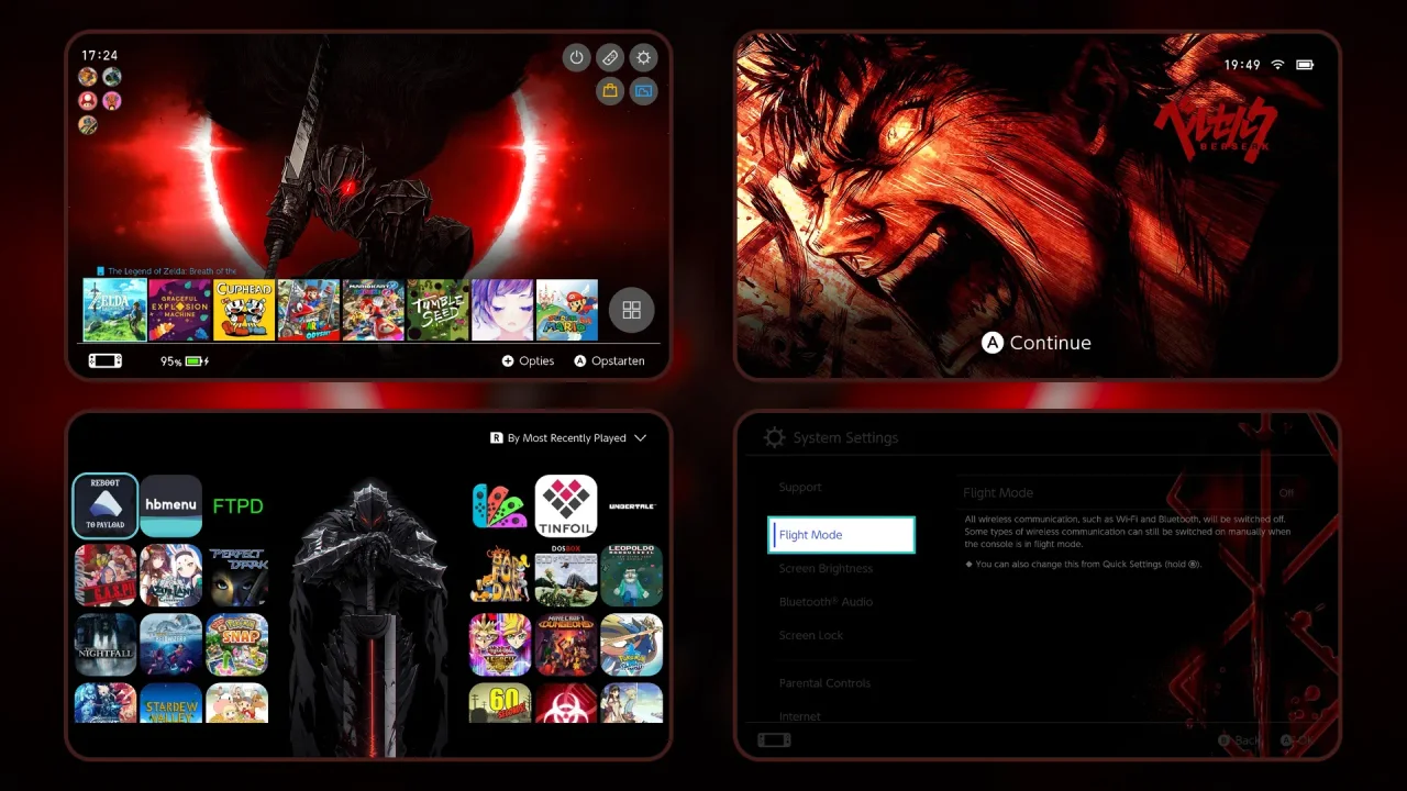Berserk | Switch Theme Packs | Themezer