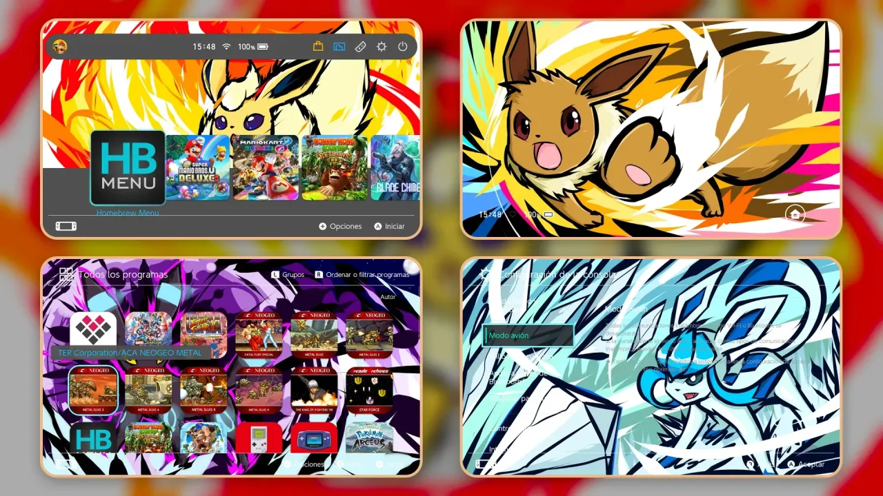 Eevee Evolution | Switch Theme Packs | Themezer