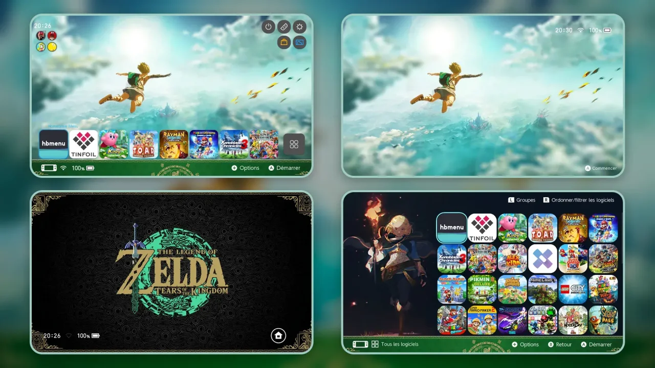 Zelda Tears of Kingdom | Switch Theme Packs | Themezer